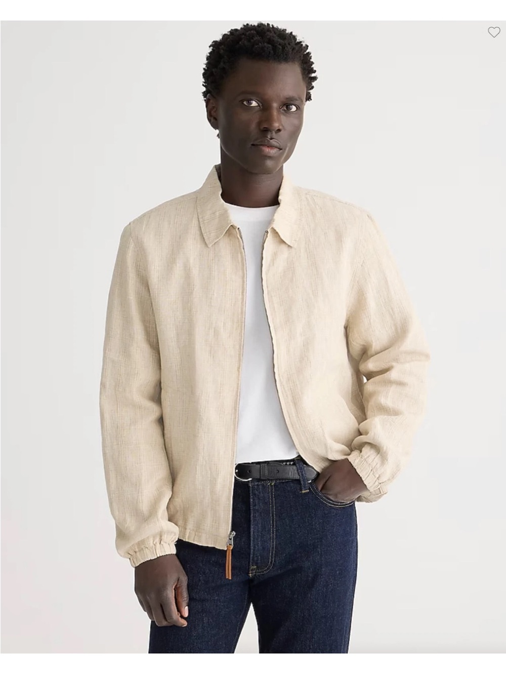 NWT Men’s Harrington Linen Jacket - Size Small